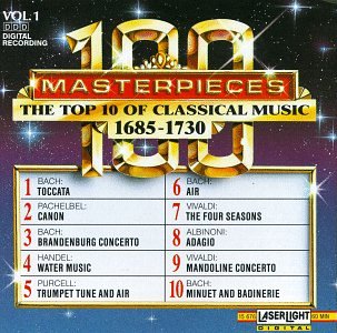 Image for 100 Masterpieces, Vol. 1: The Top 10 of Classical Music, 1685-1730